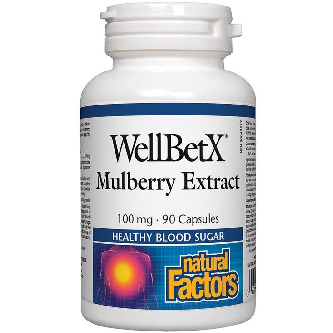 Natural Factors WellBetX Mulberry 90 Caps Supplements - Blood Sugar at Village Vitamin Store