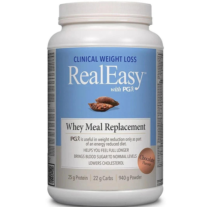 Natural Factors Real Easy With PGX Whey Meal Replacement Chocolate 940g