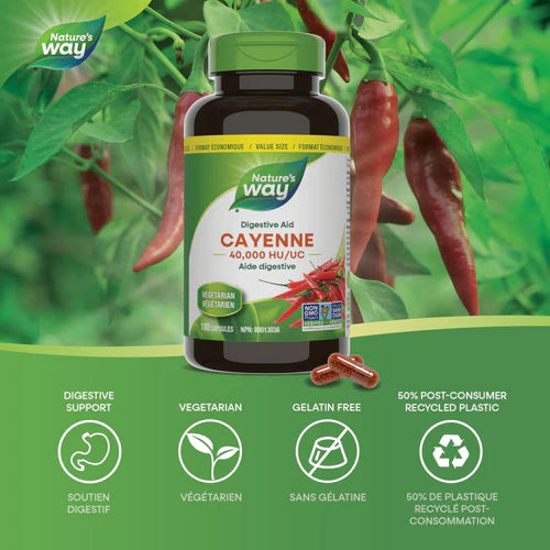 Nature's Way Cayenne 40000 HU 180 Caps