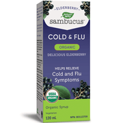 Nature's Way Organic Sambucus Elderberry Syrup 120mL Cough, Cold & Flu at Village Vitamin Store