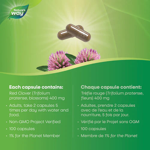 Nature's Way Red Clover 100 Capsules