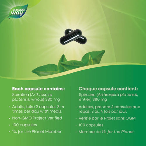 Nature's Way Spirulina 100 Caps