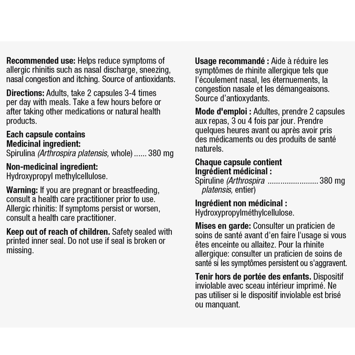 Nature's Way Spirulina 100 Caps Supplements at Village Vitamin Store