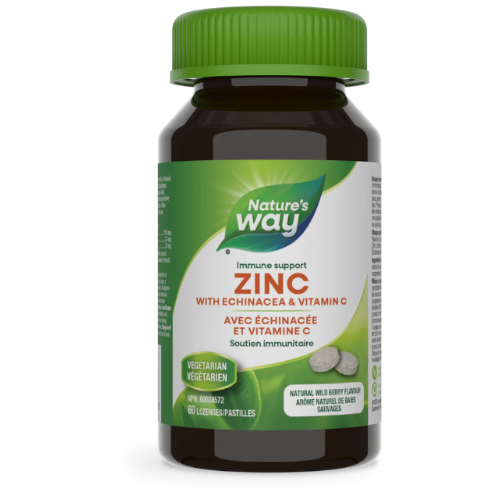 Nature's Way Zinc with Echinacea & Vitamin C 60 Lozenges