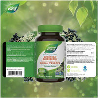 Nature's Way European Elderberry Berries & Flowers 100 Capsules