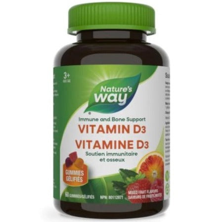 Nature's Way Vitamin D3 60 Gummies Vitamins - Vitamin D at Village Vitamin Store