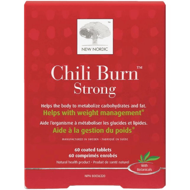 New Nordic Chili Burn Strong 60 coated tablets Supplements at Village Vitamin Store