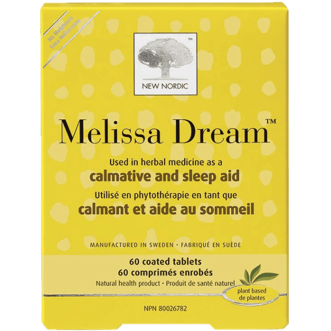 New Nordic Melissa Dream 60 Tabs Supplements - Sleep at Village Vitamin Store