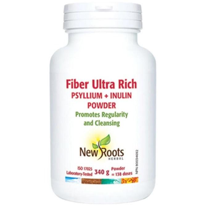 New Roots Fiber Ultra Rich Psyllium + Inulin 340g Supplements - Detox at Village Vitamin Store