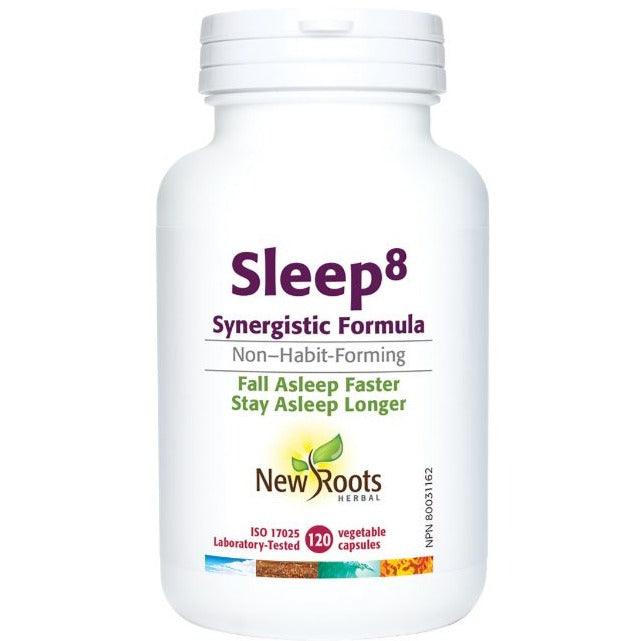 New Roots Sleep 8 120 Veggie Caps Supplements - Sleep at Village Vitamin Store