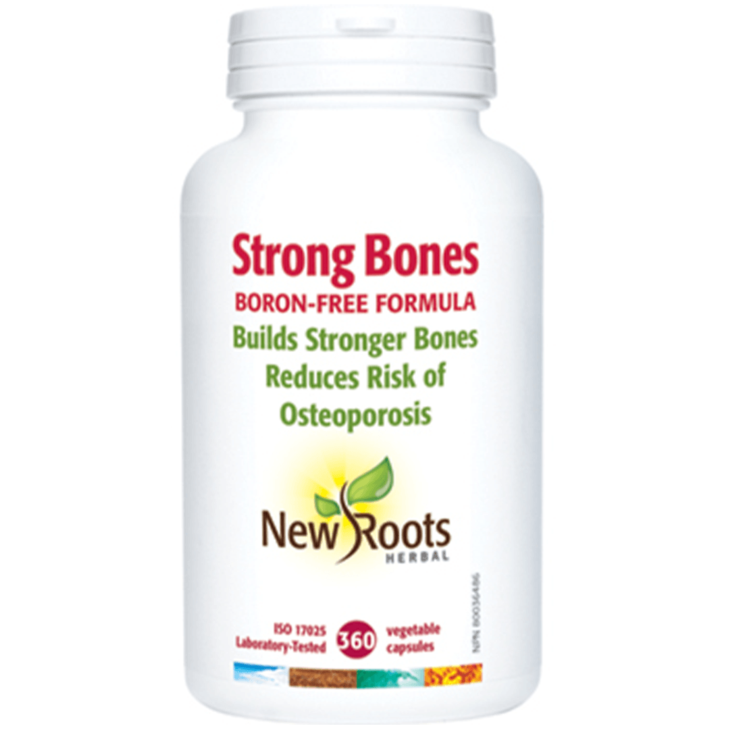 New Roots Strong Bones Boron-Free Formula 360 Veggie Caps Supplements - Bone Health at Village Vitamin Store