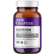 New Chapter Magnesium & Ashwagandha 30 Tabs Minerals - Magnesium at Village Vitamin Store