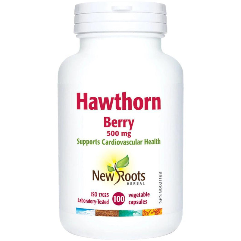 New Roots Hawthorn Berry 500mg 100 Veggie Caps