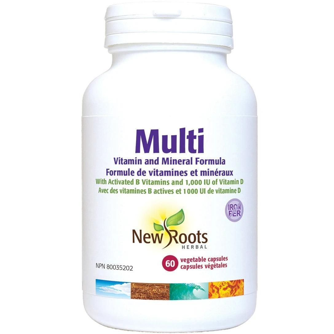 New Roots Multi 60 Veggie Caps | Village Vitamin Store Canada