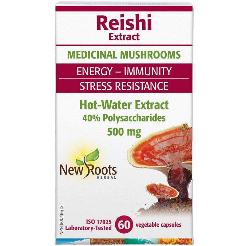 New Roots Reishi Extract 500mg 60 Veggie Caps