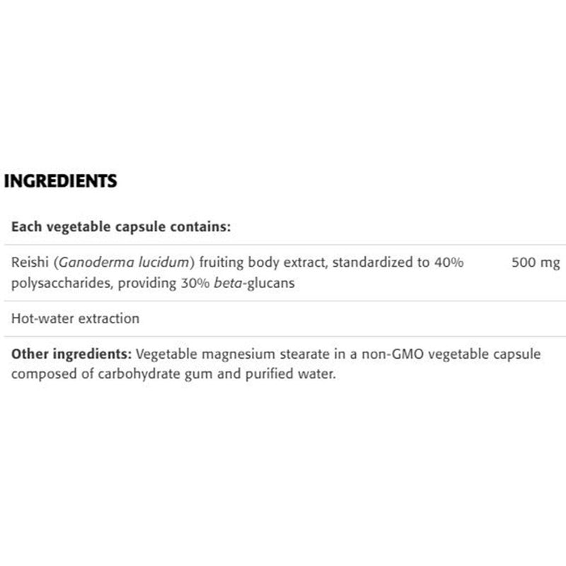 New Roots Reishi Extract 500mg 60 Veggie Caps