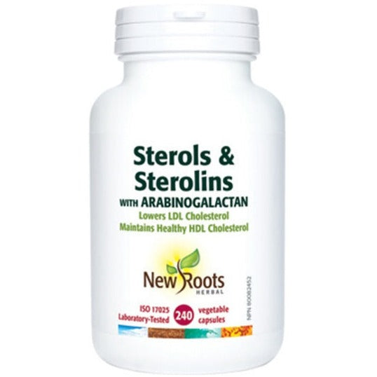 New Roots Sterols & Sterolins With Arabinogalactan 240 Veg Capsules Supplements - Cholesterol Management at Village Vitamin Store