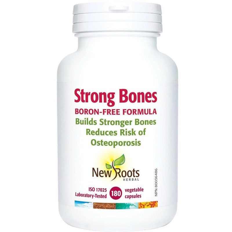 New Roots Strong Bones Boron-Free 180 Veggie Caps