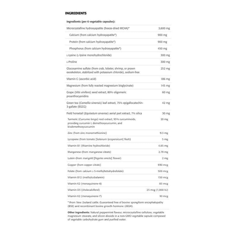 New Roots Strong Bones Boron-Free 180 Veggie Caps