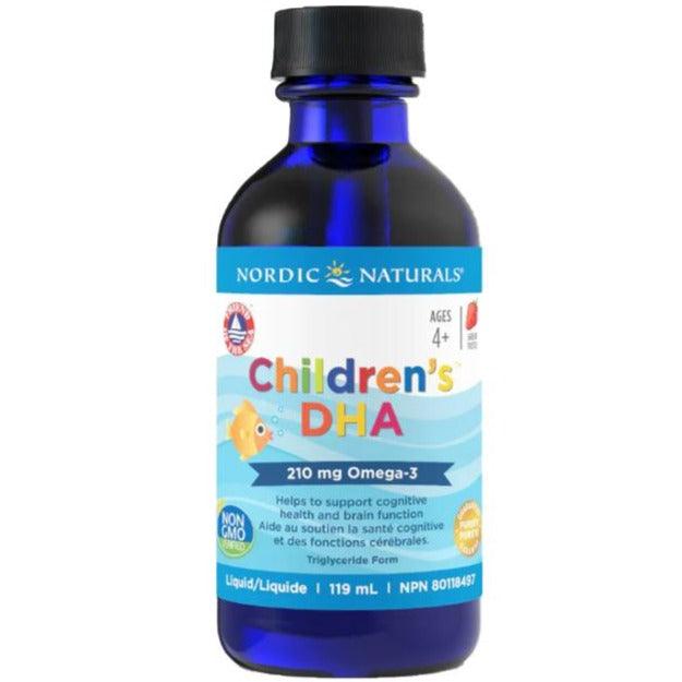 Nordic Naturals Children's DHA Liquid Strawberry 119mL Supplements - Kids at Village Vitamin Store