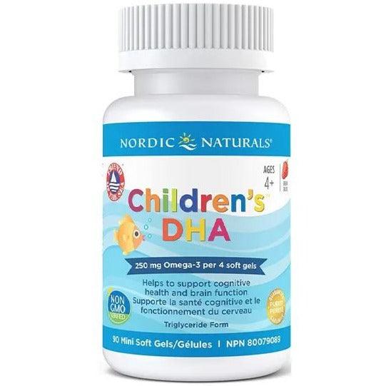 Nordic Naturals Children's DHA-Strawberry Flavour 250mg 90 Chewable Softgels Supplements - Kids at Village Vitamin Store