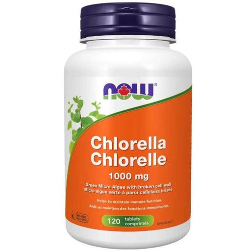 Now Chlorella 1000mg 120 Tablets Supplements - Immune Health at Village Vitamin Store