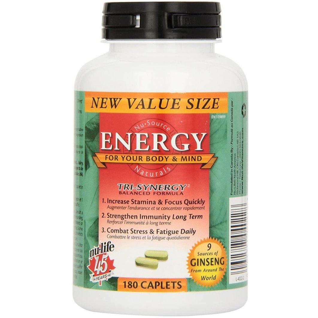 Nu-life Energy 180 Caplets Supplements at Village Vitamin Store