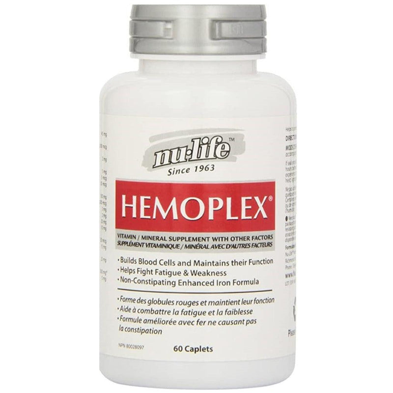 Nu-Life Hemoplex 60 Caplets Supplements at Village Vitamin Store