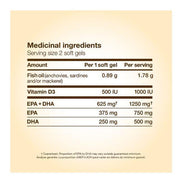 NutraSea +D Omega-3 Liquid Gels 60 Softgels Supplements - EFAs at Village Vitamin Store