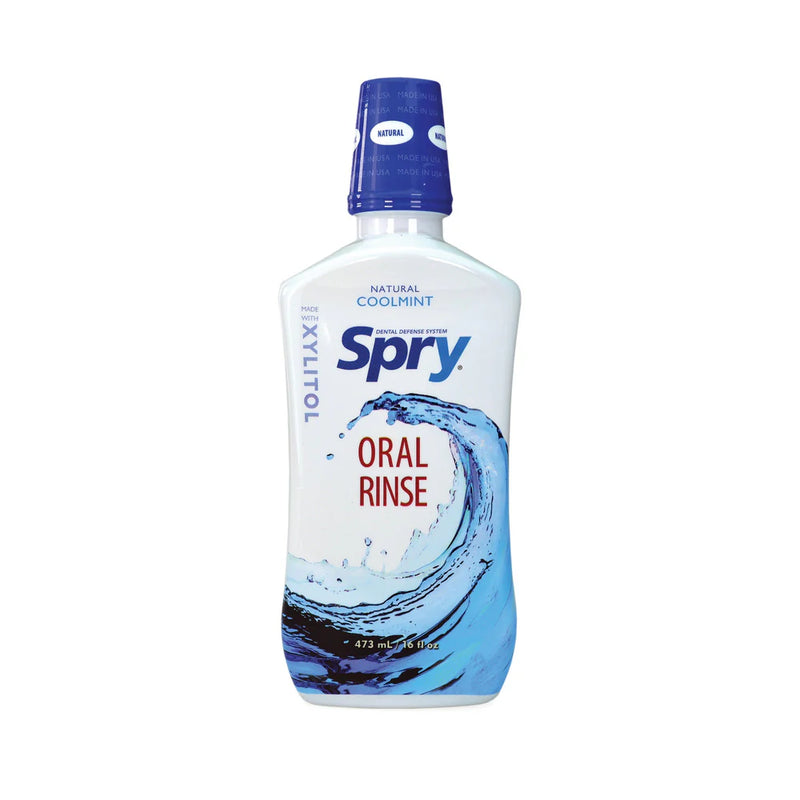 Spry Oral Rinse Cool Mint Mouthwash 16OZ