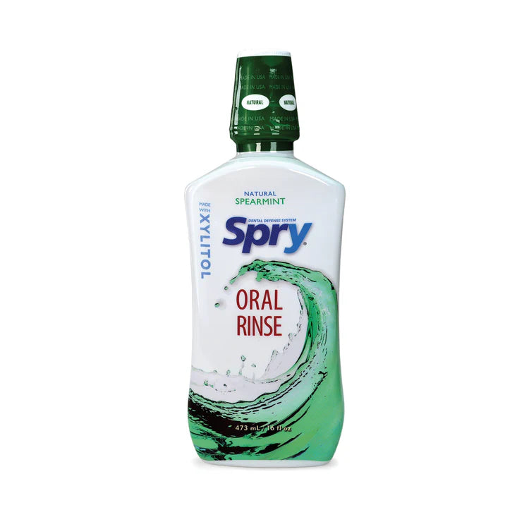 Spry Oral Rinse Spearmint 473mL