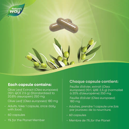 Nature's Way Olive Leaf 60 Capsules