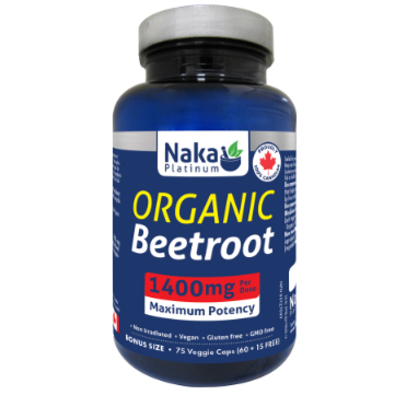 Naka Organic Beetroot 1400mg - 150 V-Caps Supplements at Village Vitamin Store