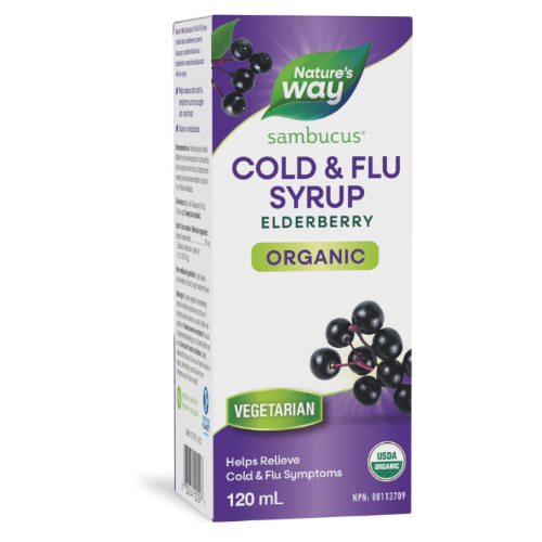 Nature's Way Organic Sambucus Elderberry Syrup 120mL