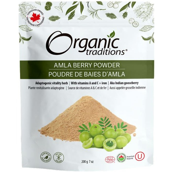 Organic traditions Amla Berry powder 200g Food Items at Village Vitamin Store