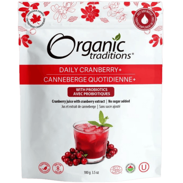 Organic Traditions Daily Cranberry + 100g Food Items at Village Vitamin Store