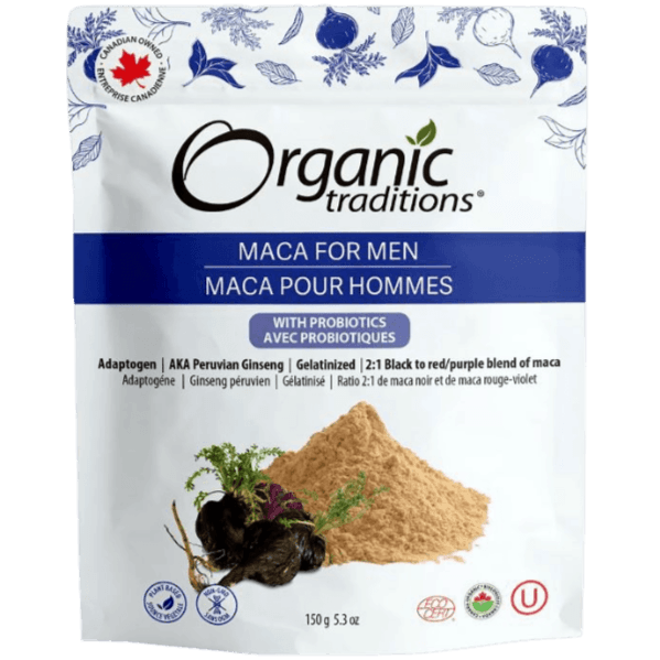 Organic Traditions Maca for Men with Probiotics 150g Food Items at Village Vitamin Store