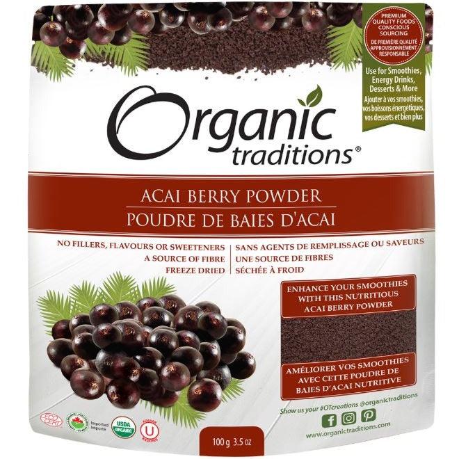 Organic Traditions Organic Acai Berry Powder 100g Food Items at Village Vitamin Store