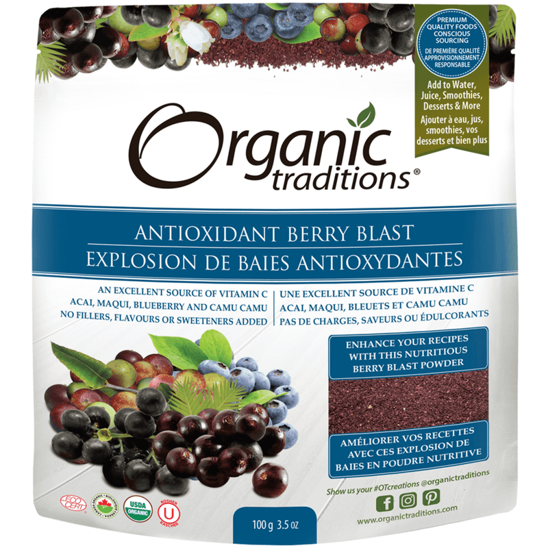 Organics Traditions Antioxidant Berry Blast, 100G Food Items at Village Vitamin Store