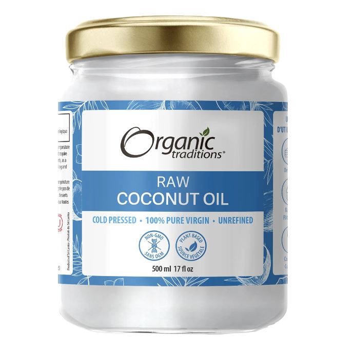 Organic Traditions Organic Raw Coconut Oil 500mL Food Items at Village Vitamin Store