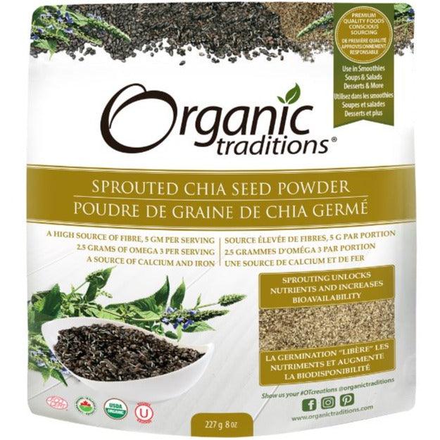 Organic Traditions Organic Sprouted Chia Seed Powder 227g Food Items at Village Vitamin Store