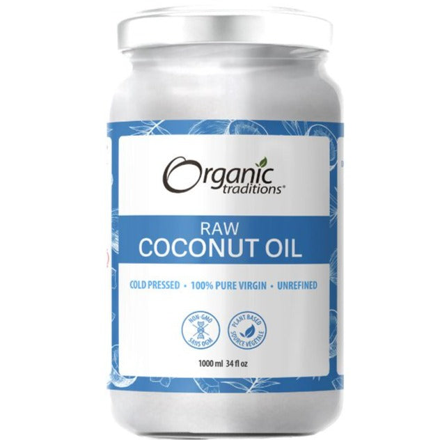 Organic Traditions Organic Raw Coconut Oil 1000mL Food Items at Village Vitamin Store