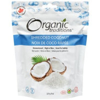 Organic traditions Organic Shredded Coconut 227 g Food Items at Village Vitamin Store