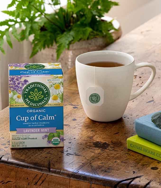 Traditional Medicinals Organic Cup Of Calm Chamomile Mint 16 Tea Bags