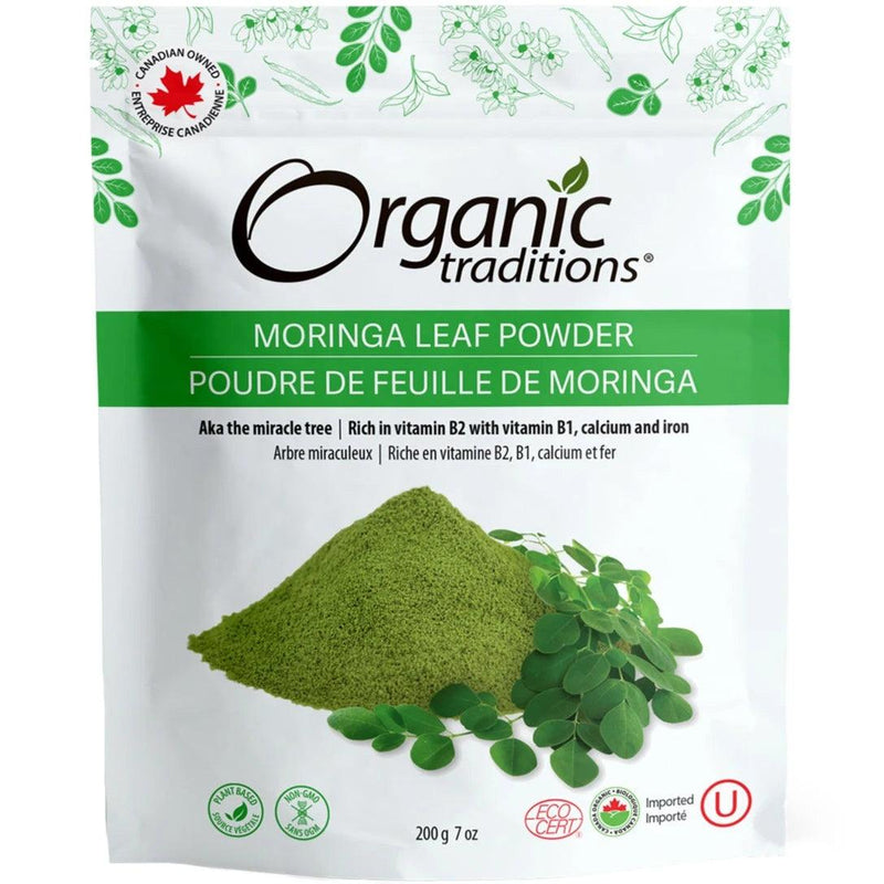 Organic Traditions Organic Moringa Leaf Powder 200g