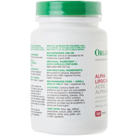 Organika Alpha Lipoic Acid 250mg 120 Capsules Supplements at Village Vitamin Store