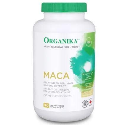 Organika Maca 750mg 180 Veggie Caps Supplements - Intimate Wellness at Village Vitamin Store