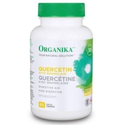 Organika Quercetin with Bromelian 60 Caplets Supplements at Village Vitamin Store