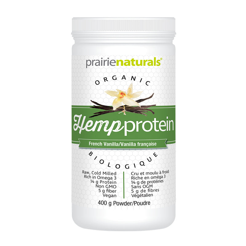 Prairie Naturals Organic Hemp Protein French Vanilla 400g