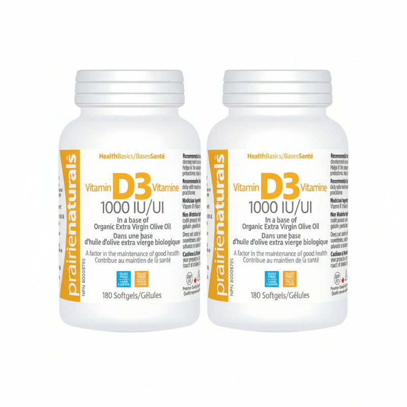 Praire Naturals Vitamin D3 Duo Pack 180*2  Soft gels